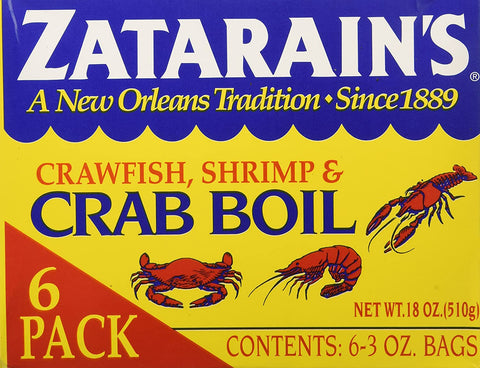 Image of Zatarain's Crab Boil Six 3oz Bags