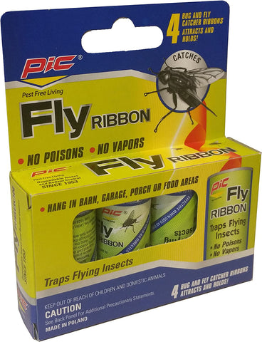 Image of PIC Fly Ribbon Bug & Insect Catcher (4 Pack)