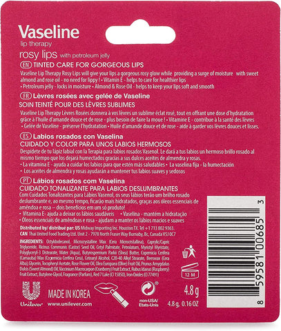 Image of Vaseline Lip Therapy Stick with Petroleum Jelly - 2 Pack (Rosy Lips)
