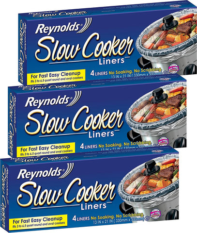 Image of Reynolds Metals Slow Cooker Liners 13"X21" - 3 Pack (12 Liners Total)