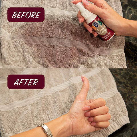 Image of Wine Away Red Wine Stain Remover - Perfect Fabric Upholstery and Carpet Cleaner Spray Solution - Removes Wine Spots - Spray and Wash Laundry to Vanish Stain - Wine Out - Zero Odor - 12 Ounce + 2 Ounce