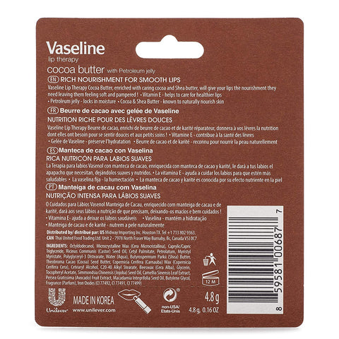 Image of Vaseline Lip Therapy Cocoa Butter (3 Pack)