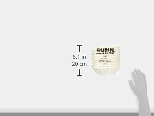 Bunn 20115.0000 1000 Count 12 Cup Commercial Coffee Brewer Filters, White (1000)