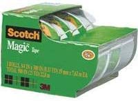 Scotch 3105 3/4" x 300" Scotch Magic Tape 6 Pack