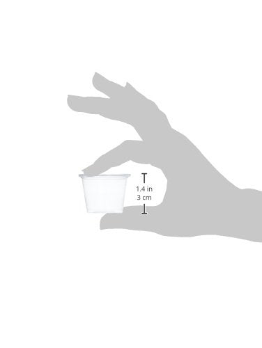 Dart 1 Ounce Clear PP Portion Container 125 Cups Per Pack