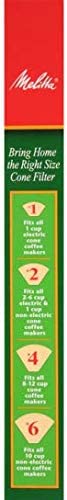 MELITTA INC Melitta 624412#4 Natural Brown Cone Coffee Filters, CT