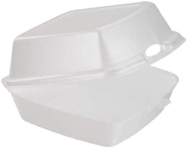Dart 60HT1 Carryout Food Containers, Foam, 1-Comp, 5 7/8 x 6 x 3, White (Pack of 50)