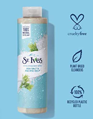 Image of St. Ives, Exfoliating Body Wash, Sea Salt & Pacific Kelp, 16 fl oz (473 ml)