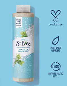 St. Ives, Exfoliating Body Wash, Sea Salt & Pacific Kelp, 16 fl oz (473 ml)