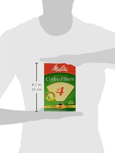 MELITTA INC Melitta 624412#4 Natural Brown Cone Coffee Filters, CT