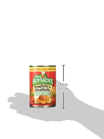 Image of Chef Boyardee, Spaghetti & Meatballs, 14.5oz Can (Pack of 6)