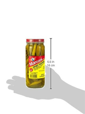 Marconi Brand Hot Sport Peppers, 16 fl oz