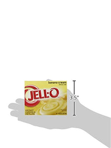 Jell-O Banana Cream Instant Pudding Mix 5.1 Ounce Box (Pack of 6)