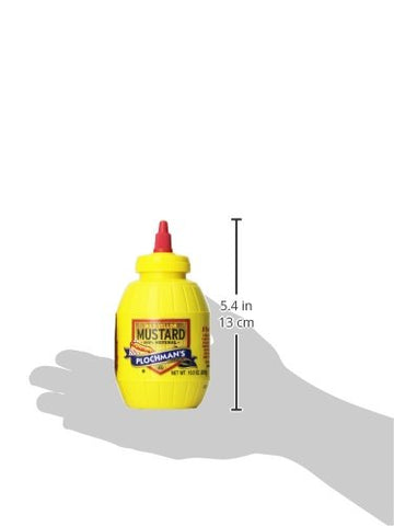 Image of Plochman's Original Yellow Mustard, Premium Mild Gluten Free Mustard 10.5oz (Pack of 2)