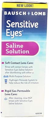 Bausch & Lomb Sensitive Eyes Saline Solution, 12-Ounce Bottles (Pack of 6) - Packaging May Vary