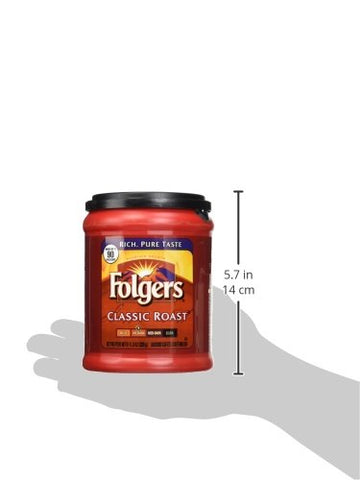 Image of Folgers Classic Roast Medium Ground Coffee 11.3 oz (Pack of 6)