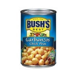Bush's Best, Garbanzo Chick Peas, 16oz Can (Pack of 6)