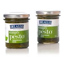 Delallo Simply Pesto Traditional Basil ~ Pack of Two 6.35 Oz
