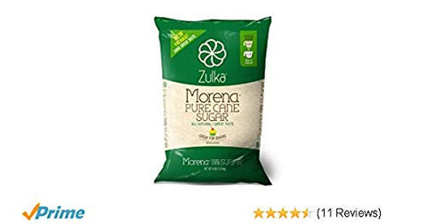 Image of Zulka Morena Pure Cane Sugar, Unfined & Non-gmo All Natural Sugar (Bag size and quantity may vary for a total of 8lbs)