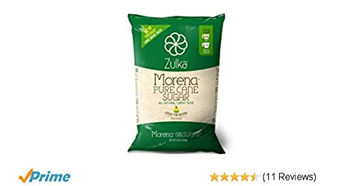 Zulka Morena Pure Cane Sugar, Unfined & Non-gmo All Natural Sugar (Bag size and quantity may vary for a total of 8lbs)