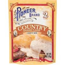 Pioneer Brand Gravy Mix, Country Sausage, 2.75-ounce Packets (3 Packs)