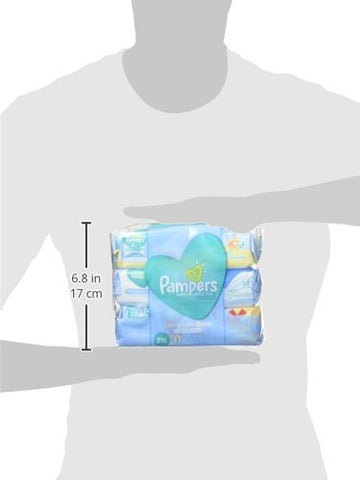 Image of Pampers Baby Wipes Complete Clean Baby Fresh Scent 3X Pop-Top 216 Count