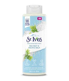 St. Ives, Exfoliating Body Wash, Sea Salt & Pacific Kelp, 16 fl oz (473 ml)