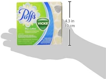Puffs Plus Lotion With The Scent of Vicks Facial Tissues; 6 cube Boxes included, 48 Tissues per Box