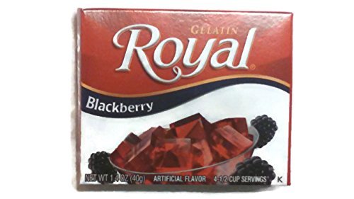 Royal Gelatin Blackberry, 1.4-Ounce (Pack of 6)