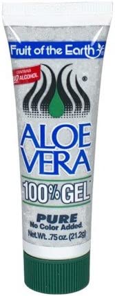 Image of Fruit of the Earth Aloe Vera Gel Tube 0.75 Oz Travel Size (Pack of 3)