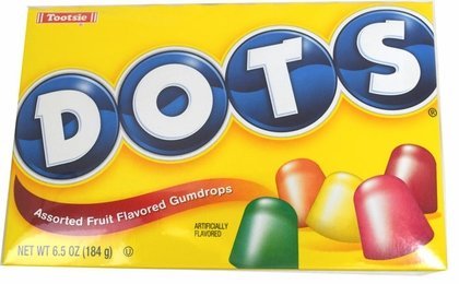 Image of Dots Assorted Fruit Flavored Gumdrops - 6.5 oz. Theater Box (Pack of 2)