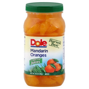 Dole Harvest Best Fruit in 100% Fruit Juice 23.5oz Jar (Pack of 4) Choose Flavor Below