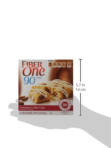 Fiber One Brownies, 70 Calories, 5 Net Carbs, Snacks, Cinnamon Coffee Cake, 6ct