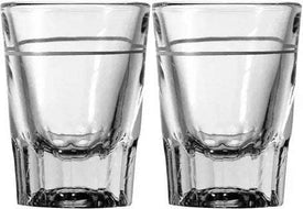 2 oz Heavy Shot Glass with Line (Pack of 2)