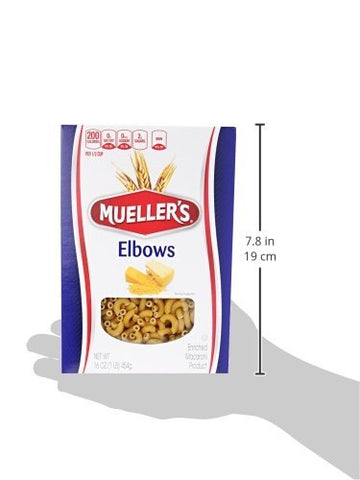 Image of Muellers Elbow Pasta Macaroni, 16 Ounce (Pack of 3)