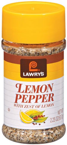 Image of Lawry's Lemon Pepper with Zest of Lemon, 2.25 oz (Pack of 12)