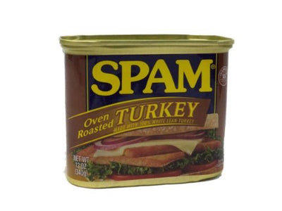Oven Roasted 100% White Lean Turkey Spam (Pack of 3) 12 oz Can