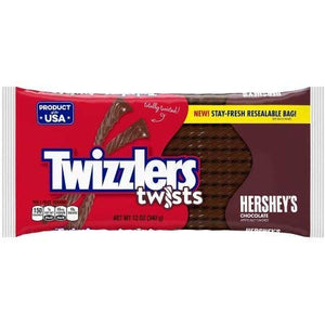 Twizzlers Twists Hershey's Chocolate Licorice Candy (Pack of 4)