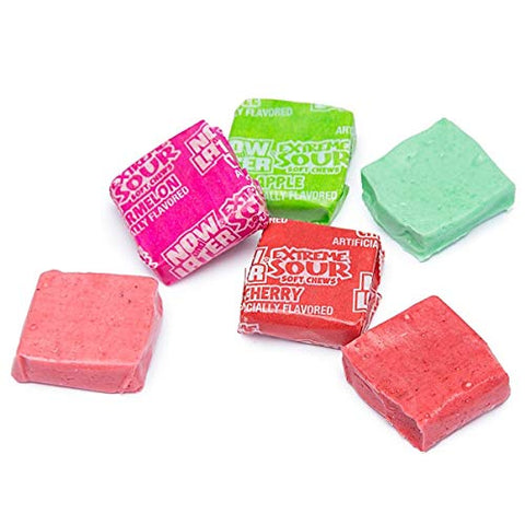 Image of Now & Later Extreme Sour Taffy Fruit Chews Candy - 4 oz. Bag