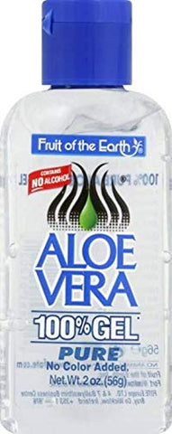 Fruit of the Earth Aloe Vera Gel, 2 oz (56 g) (Bundle of 3)