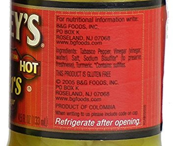 Trappeys Peppers in Vinegar, Hot, 4.5 oz (Pack of 4)