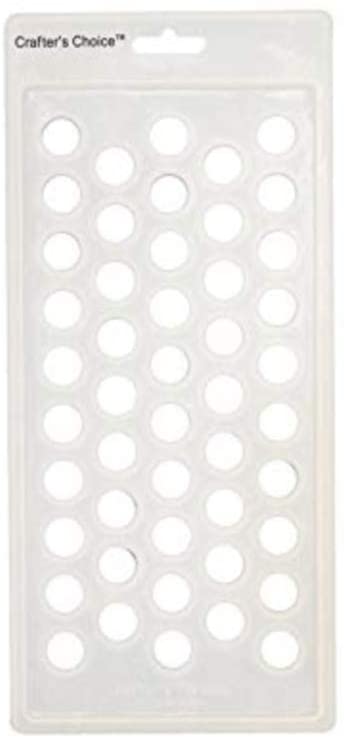 Crafter's Choice - Lip Balm Tube Filling Tray - Silicone Tray for Filling Lip Balm Tubes and Cosmetic Products - Round - 3001
