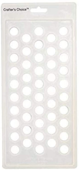 Crafter's Choice - Lip Balm Tube Filling Tray - Silicone Tray for Filling Lip Balm Tubes and Cosmetic Products - Round - 3001