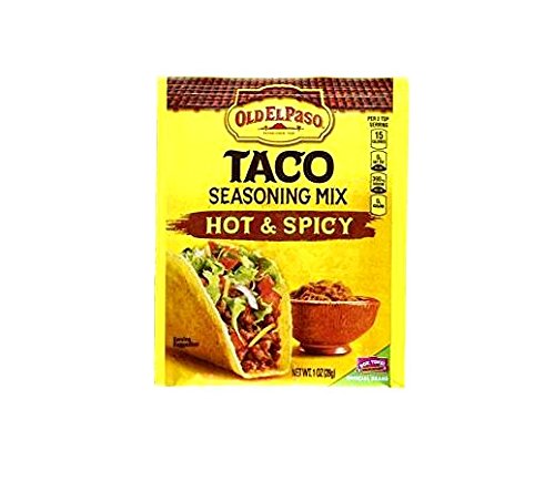 Old El Paso Hot & Spicy Taco Seasoning (Pack of 3) 1 oz Packets