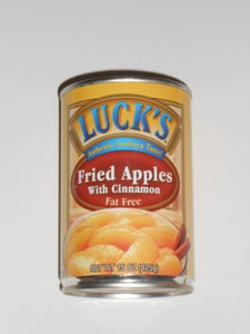 Luck's. Fried Apples with Cinnamon, Fat Free, 15oz Can (Pack of 6) by Luck's