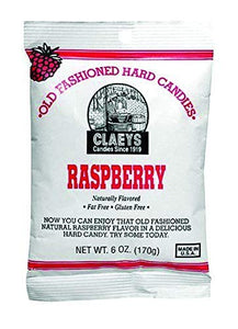 Claey's, Old Fashioned Hard Candy Raspberry, 6 Ounce Bag