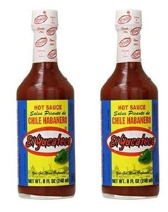 El Yucateco Chile Habanero Hot Sauce Bottle, Red
