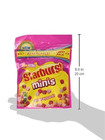 Image of Starburst Mini Fruit Chews FaveReds Unwrapped, 8oz (2 Packs)