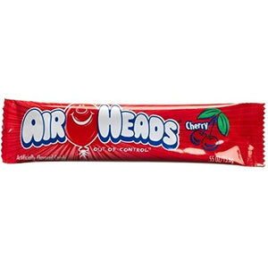 Airheads Taffy Candy Bars, Cherry, 0.55 Oz /15.6 G (Pack of 72)