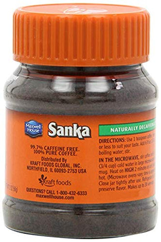 Image of Sanka Instant Decaffeinated Coffee, 2 Oz. (Pack of 4)